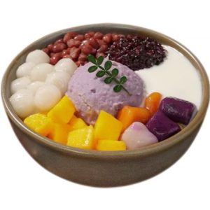 Taro Paste Qing Bu Liang (Cooling Herbal Dessert)